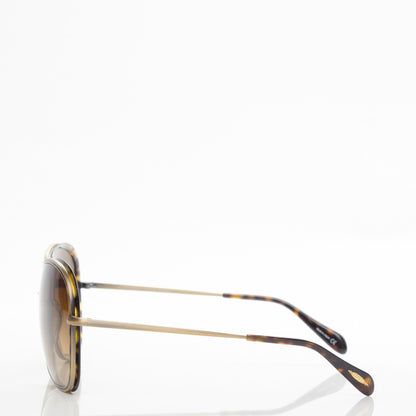 Oliver Peoples Emely Aviator Sunglasses Havana 2 of 7