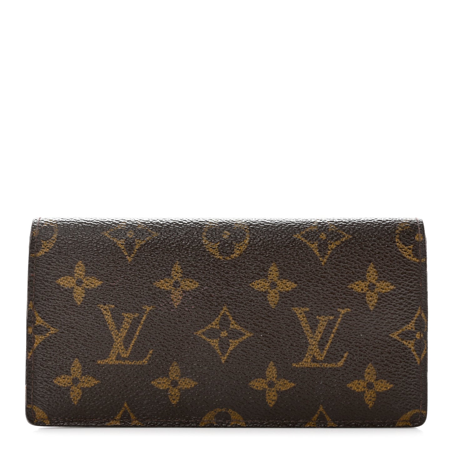 Monogram Simple Checkbook Holder Wallet Cover