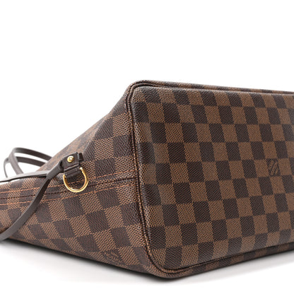 Louis Vuitton Damier Ebene Neo Neverfull MM Rose Ballerine 9 of 10