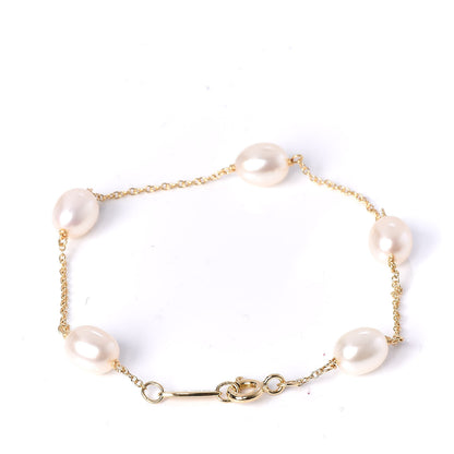 Tiffany 18K Yellow Gold Pearl 6-6.5mm Elsa Peretti Pearls By The Yard Bracelet 3 of 5