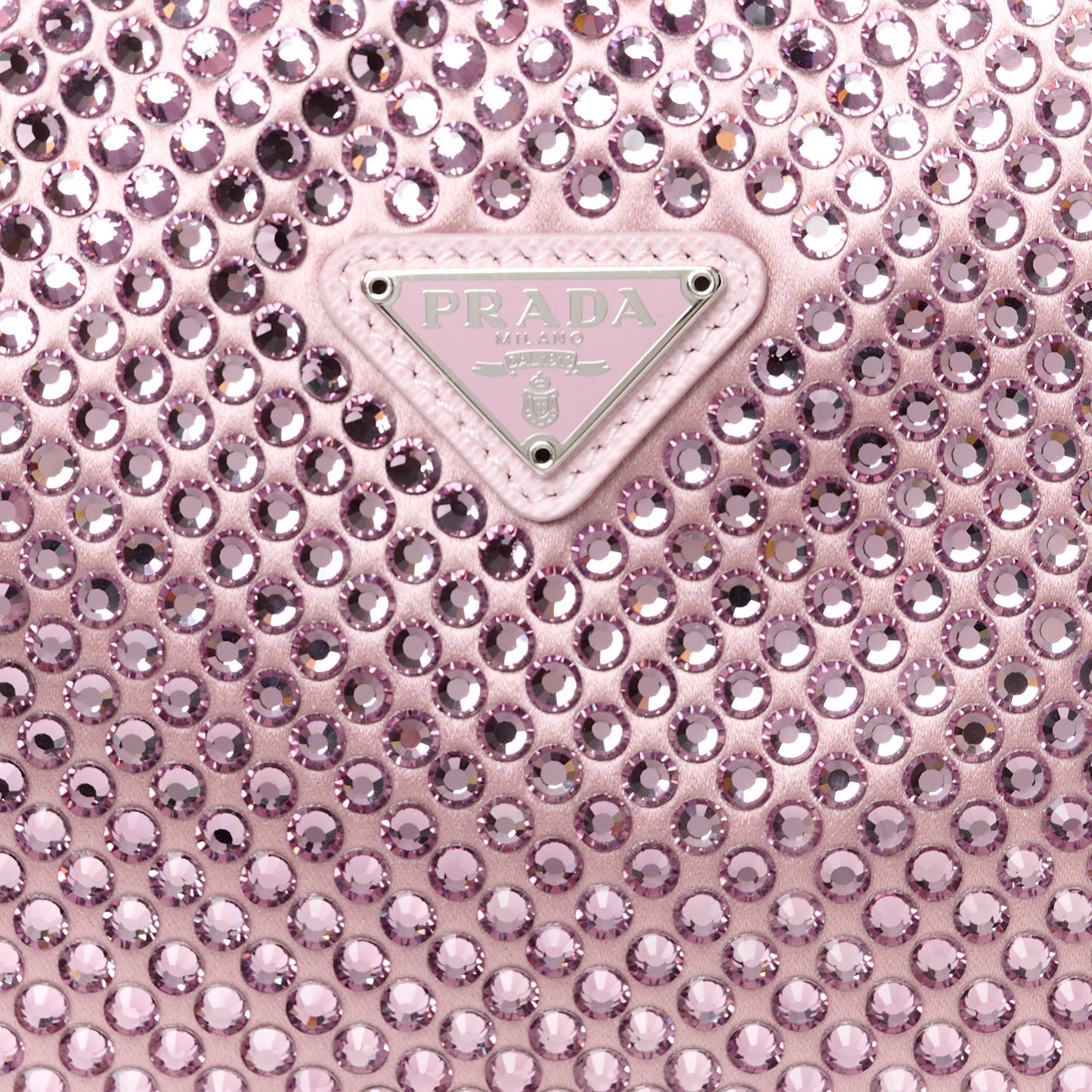 Satin Crystal Mini Re-Edition 2000 Bag Alabastro