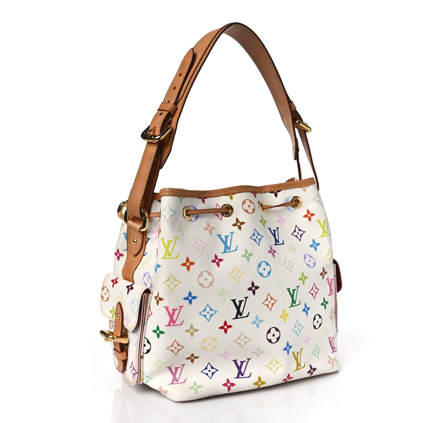 Monogram Multicolor Petit Noe White