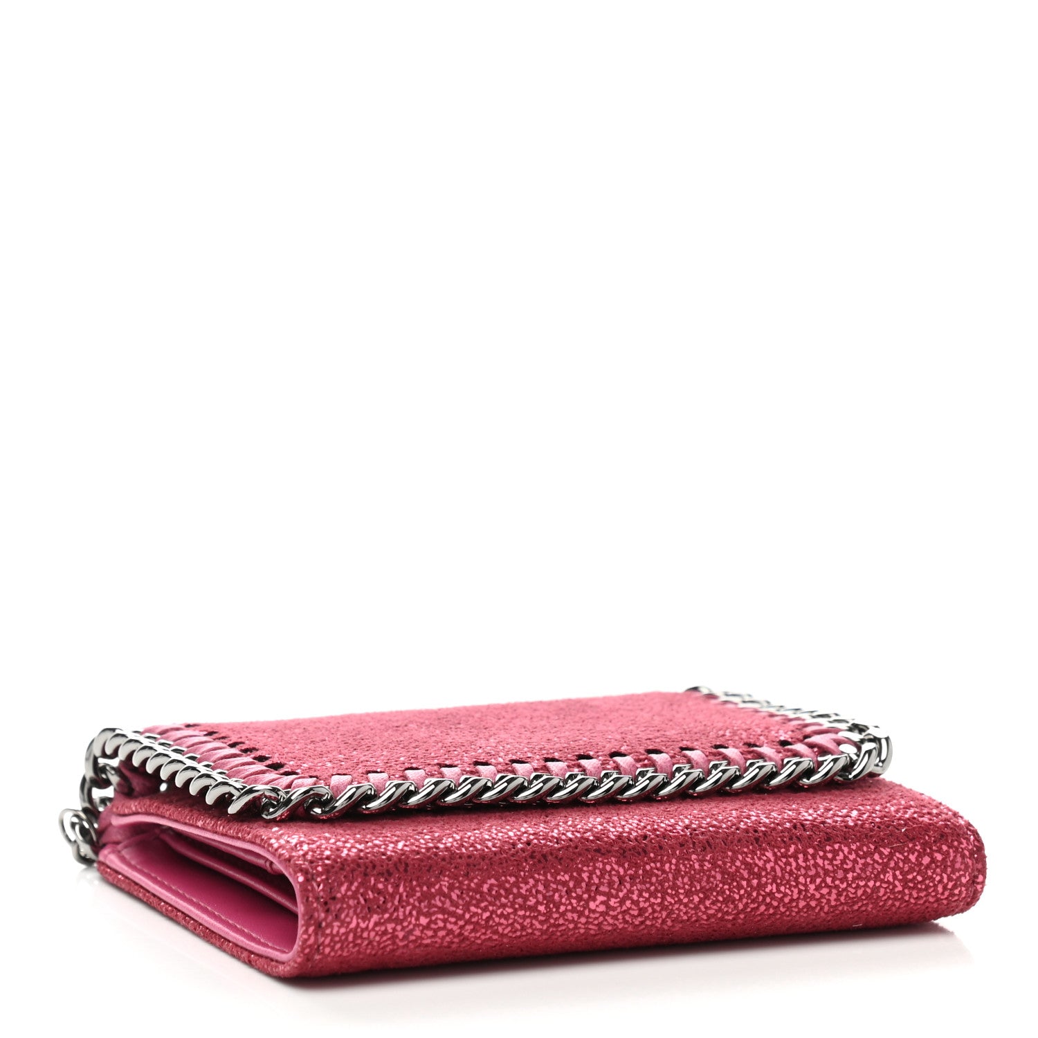 Stella McCartney Shaggy Deer Small Falabella Flap Wallet Pink 4 of 9