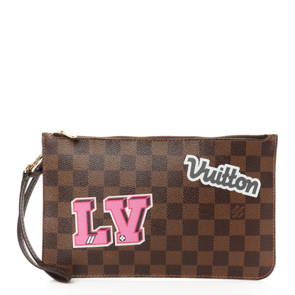 Louis Vuitton Damier Ebene World Tour Neverfull MM GM Pochette 1 of 8