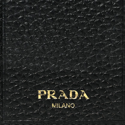 Prada Vitello Grain Move 6 Key Holder Black 6 of 9