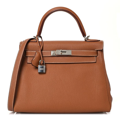 Hermes Togo Kelly Retourne 28 Gold 1 of 11