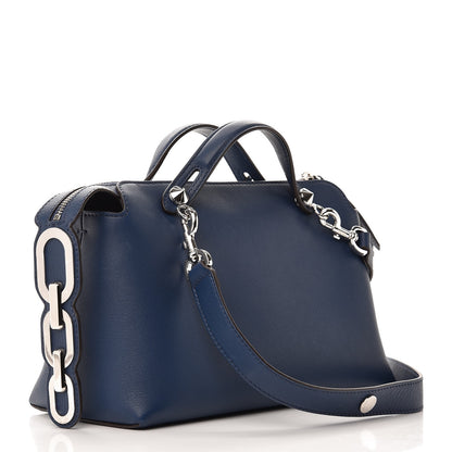 Fendi Vitello Dolce Chain Tail Medium By The Way Boston Bag Blue 3 of 11