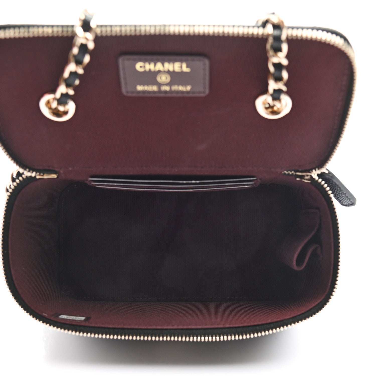 Chanel Caviar Quilted Small Vanity Case With Chain Black 5 of 7