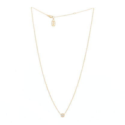Cartier 18K Yellow Gold Diamond LM D'Amour Pendant Necklace 2 of 4