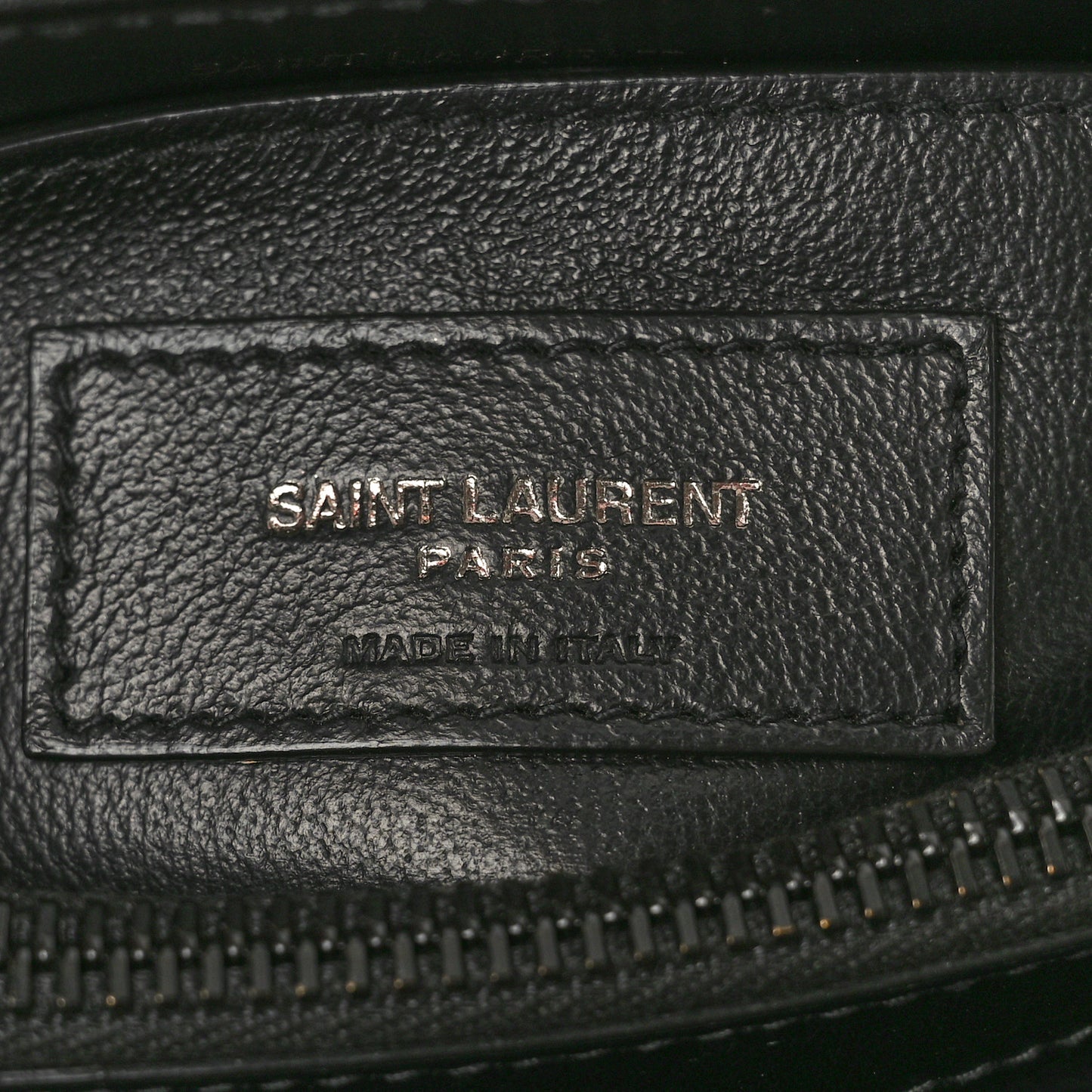 Calfskin Y Quilted Monogram Monochrome Small Loulou Chain Satchel Black