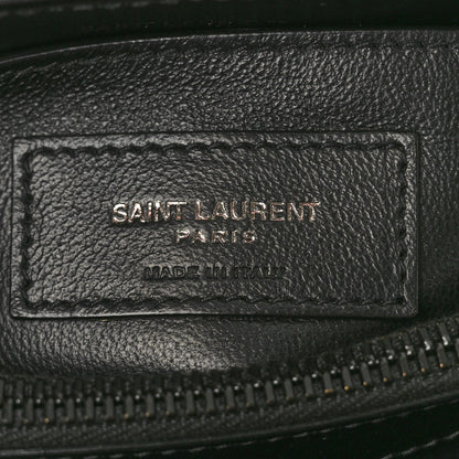 Saint Laurent Calfskin Y Quilted Monogram Monochrome Small Loulou Chain Satchel Black 6 of 10