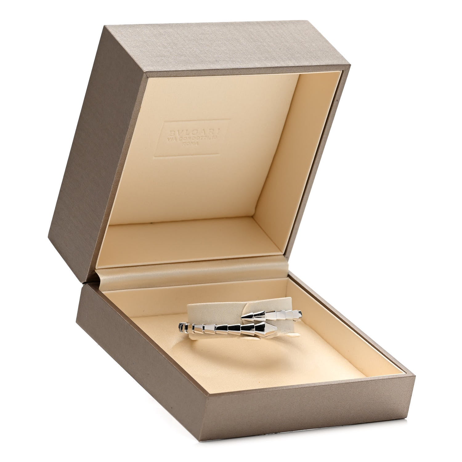 Bulgari 18K White Gold Serpenti Viper Bracelet S 8 of 8