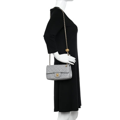 Chanel Lambskin Quilted Mini Rectangular Pearl Crush Flap Grey 2 of 11