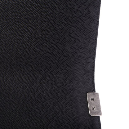 Chanel Caviar Chevron Quilted Small Boy Flap Black 8 of 13