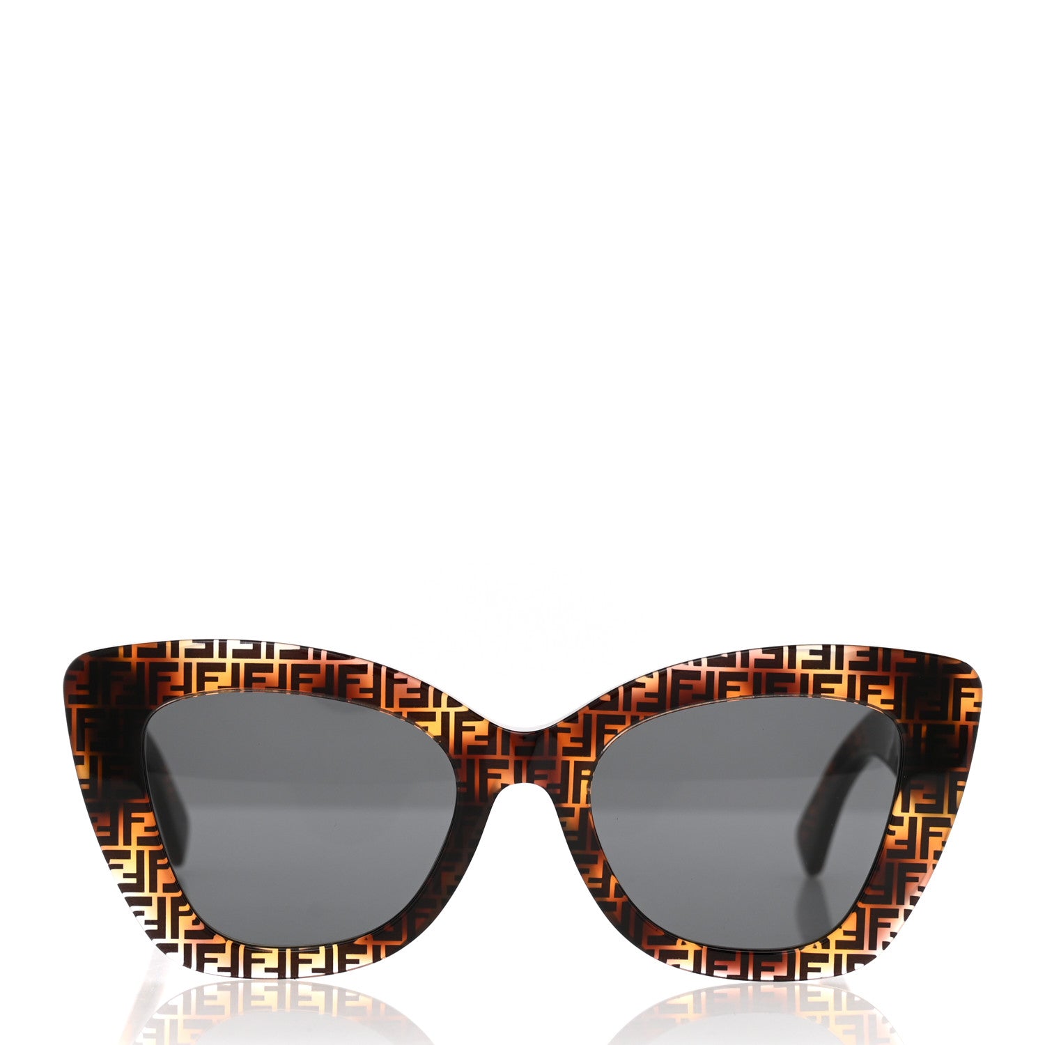 Fendi Acetate F is Fendi FF 51mm Cat Eye Sunglasses 0327/S Tortoise Camouflage 2 of 7