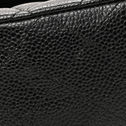 Chanel Caviar Quilted Medium Double Flap Black 38 of 40