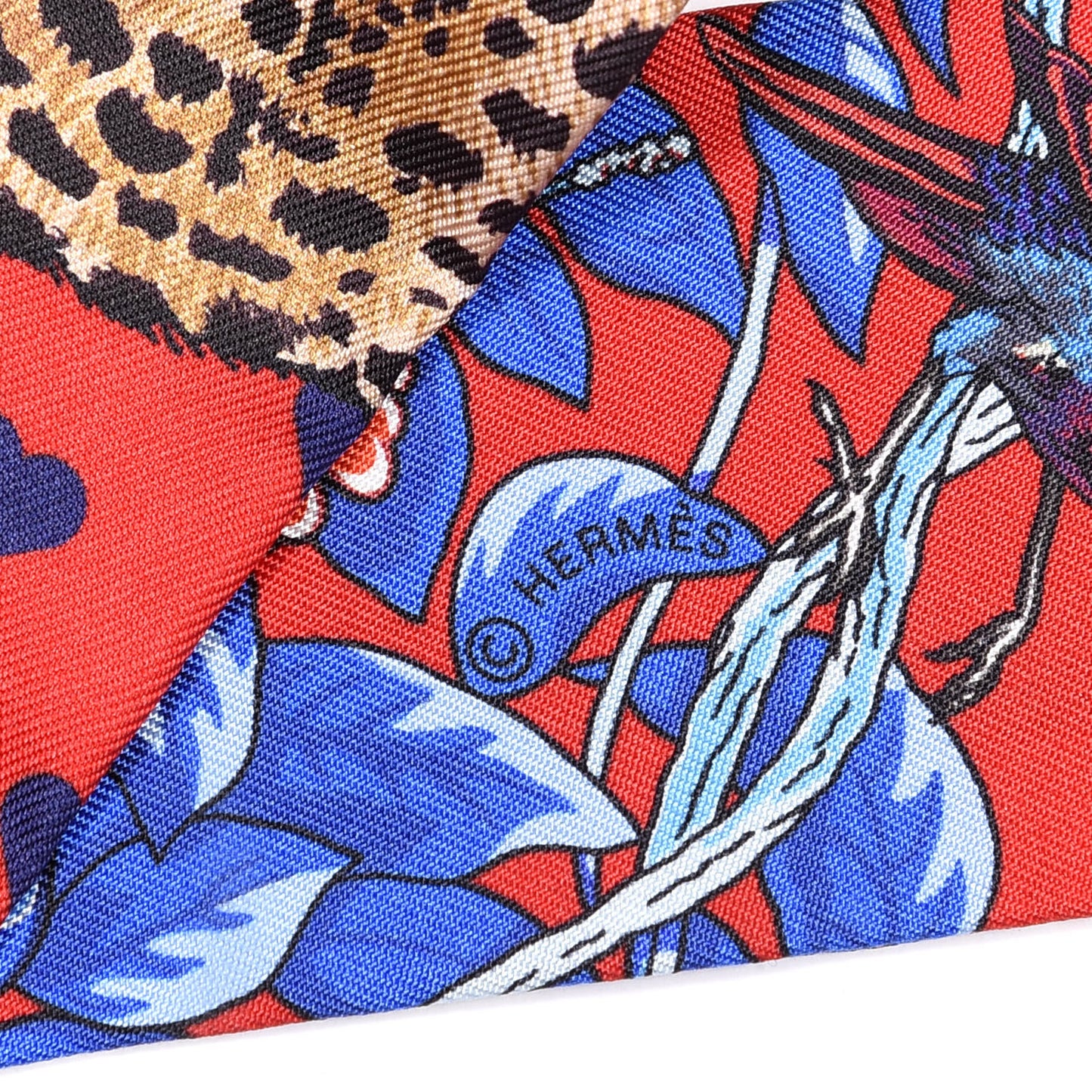 Silk Jungle Love Love Twilly Rouge Marine Fauve