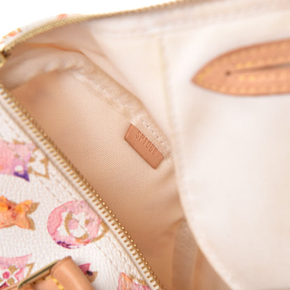 Louis Vuitton Watercolor Aquarelle Speedy 35 White 8 of 12