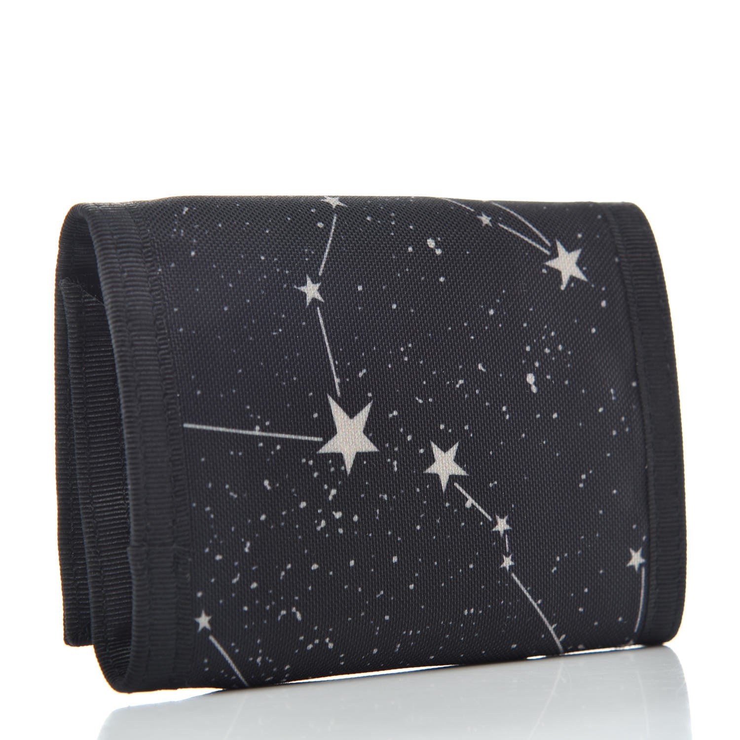 Saint Laurent Nylon Constellation Print Tiny Buffalo Wallet Black 3 of 6