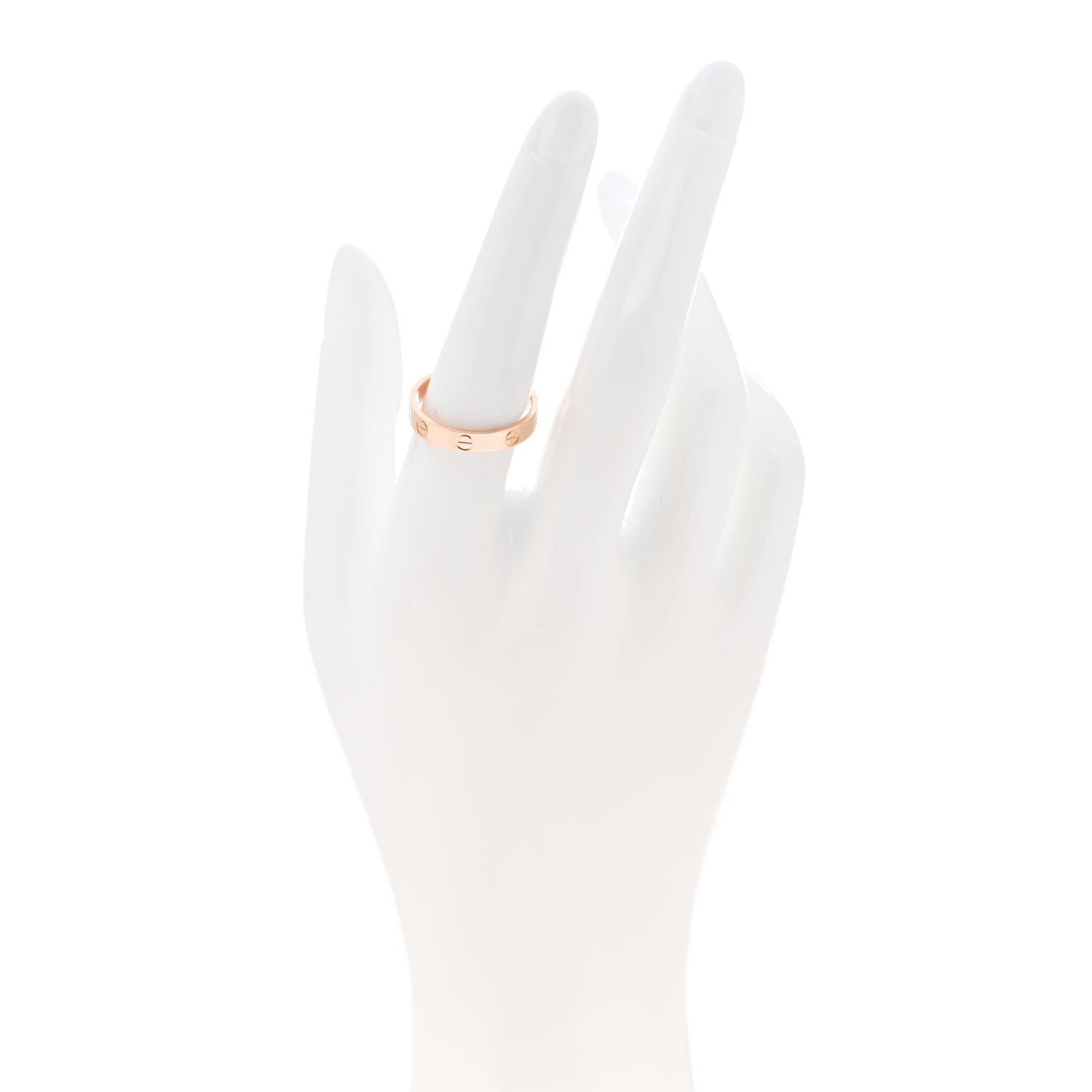 Cartier 18K Pink Gold 3.5mm LOVE Wedding Band Ring 56 7.75 2 of 5