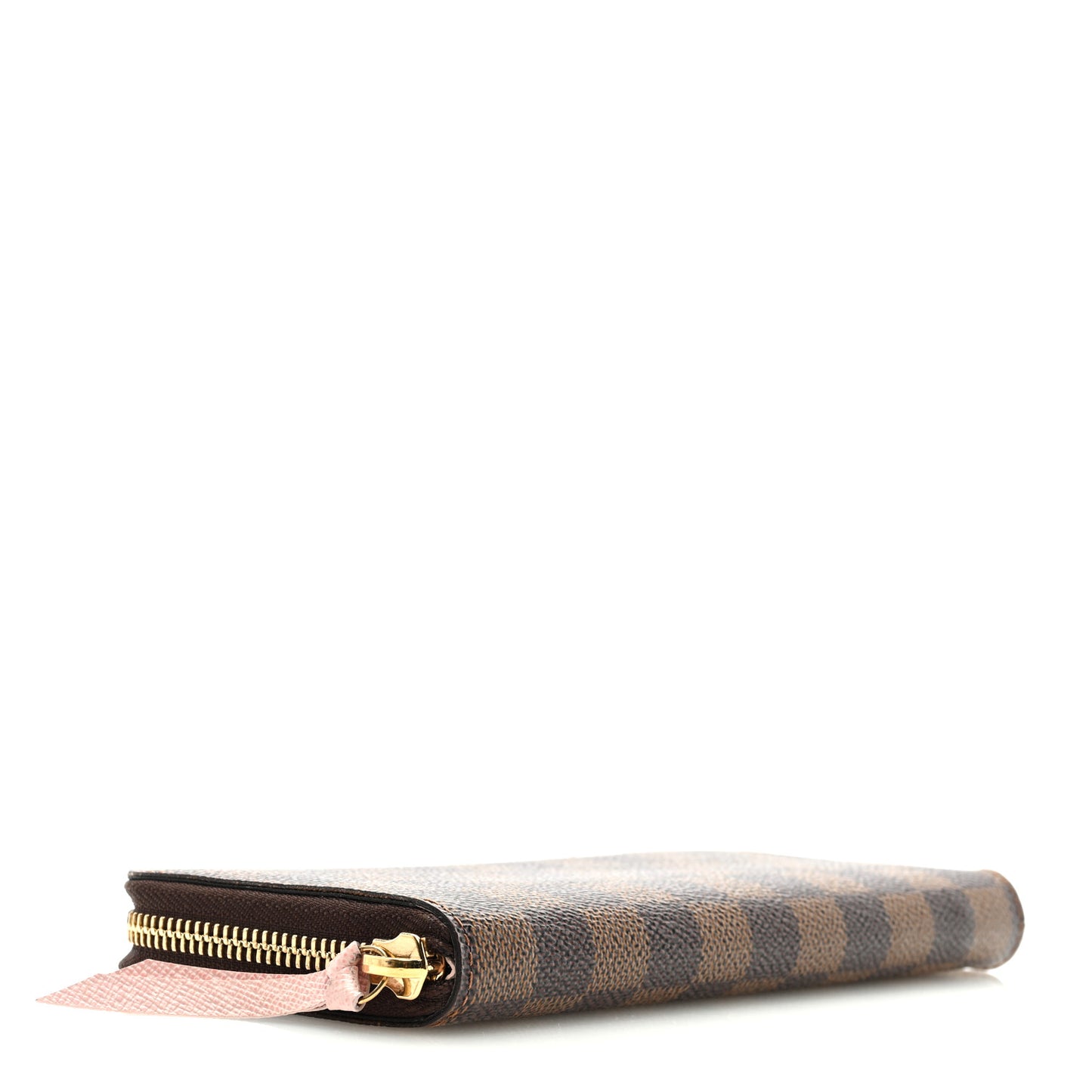 Damier Ebene Clemence Wallet Rose Ballerine