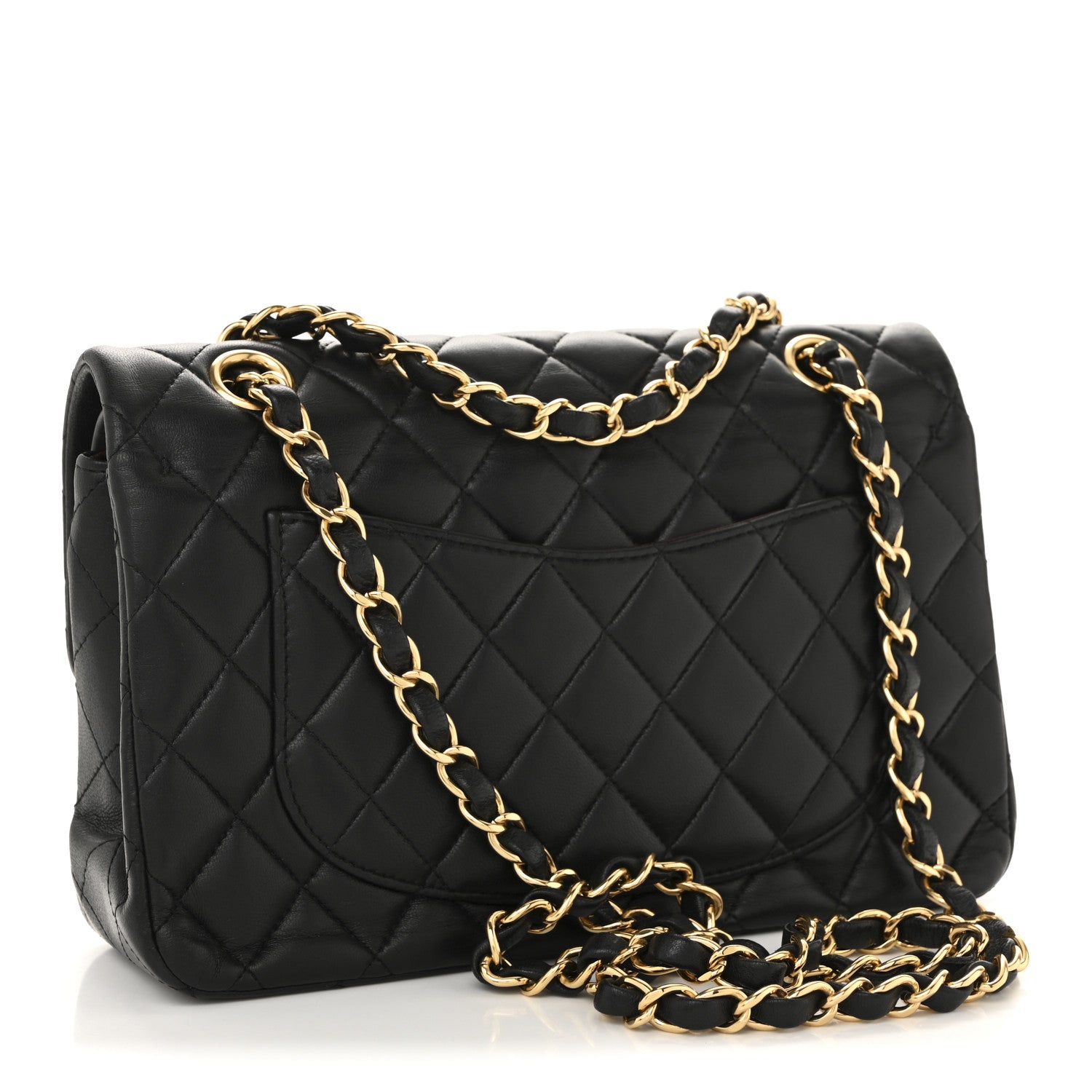 Chanel Lambskin Quilted Small Double Flap Black 3 of 12