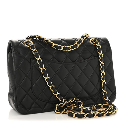 Chanel Lambskin Quilted Small Double Flap Black 3 of 12