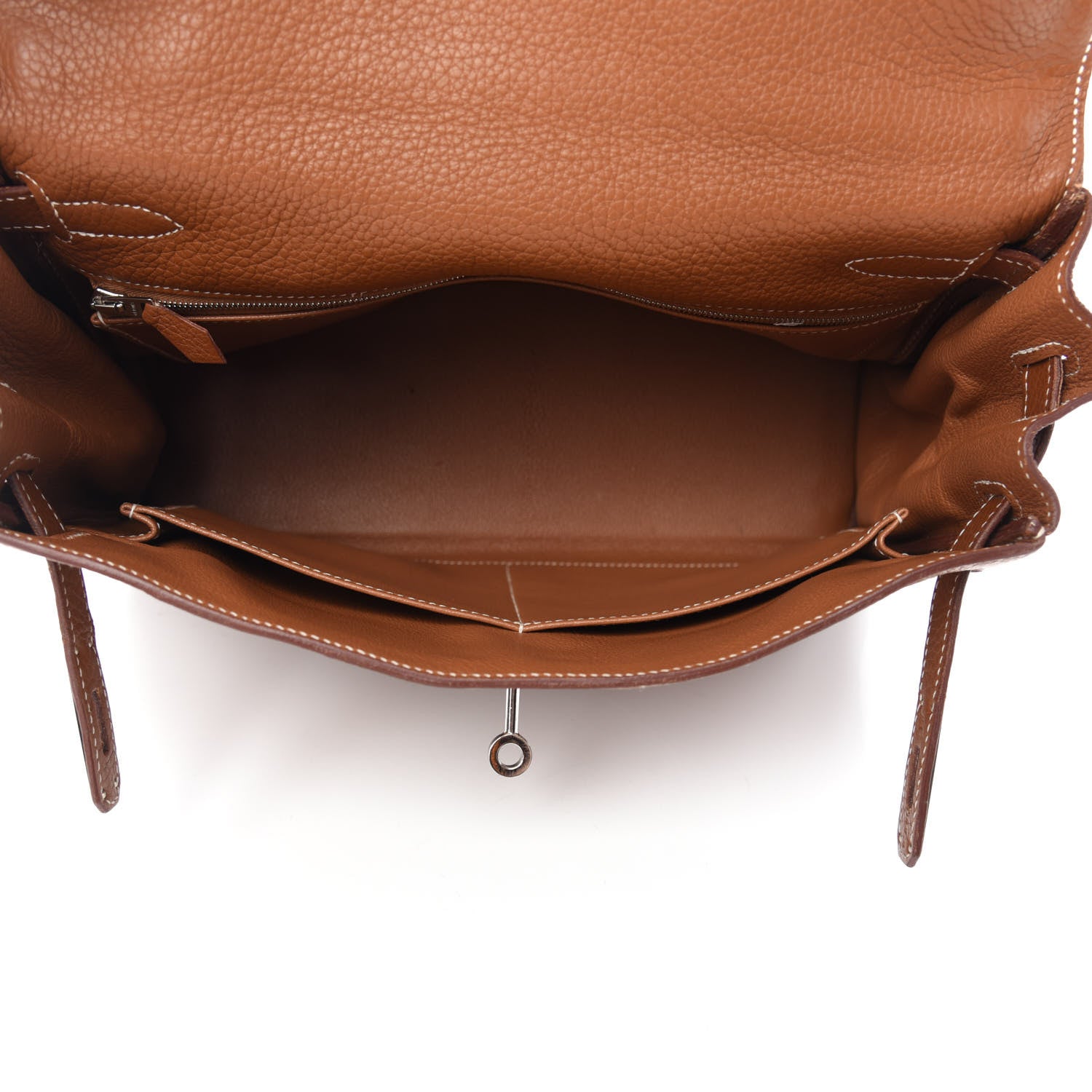 Hermes Taurillon Clemence Kelly Retourne 32 Gold 5 of 13