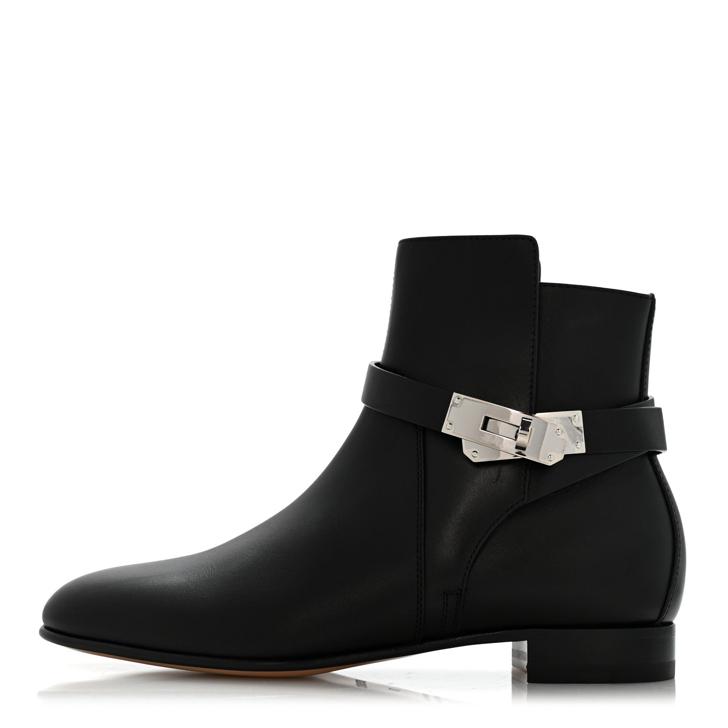 Hermes Calfskin Neo Low Boots 37 Black 1 of 10