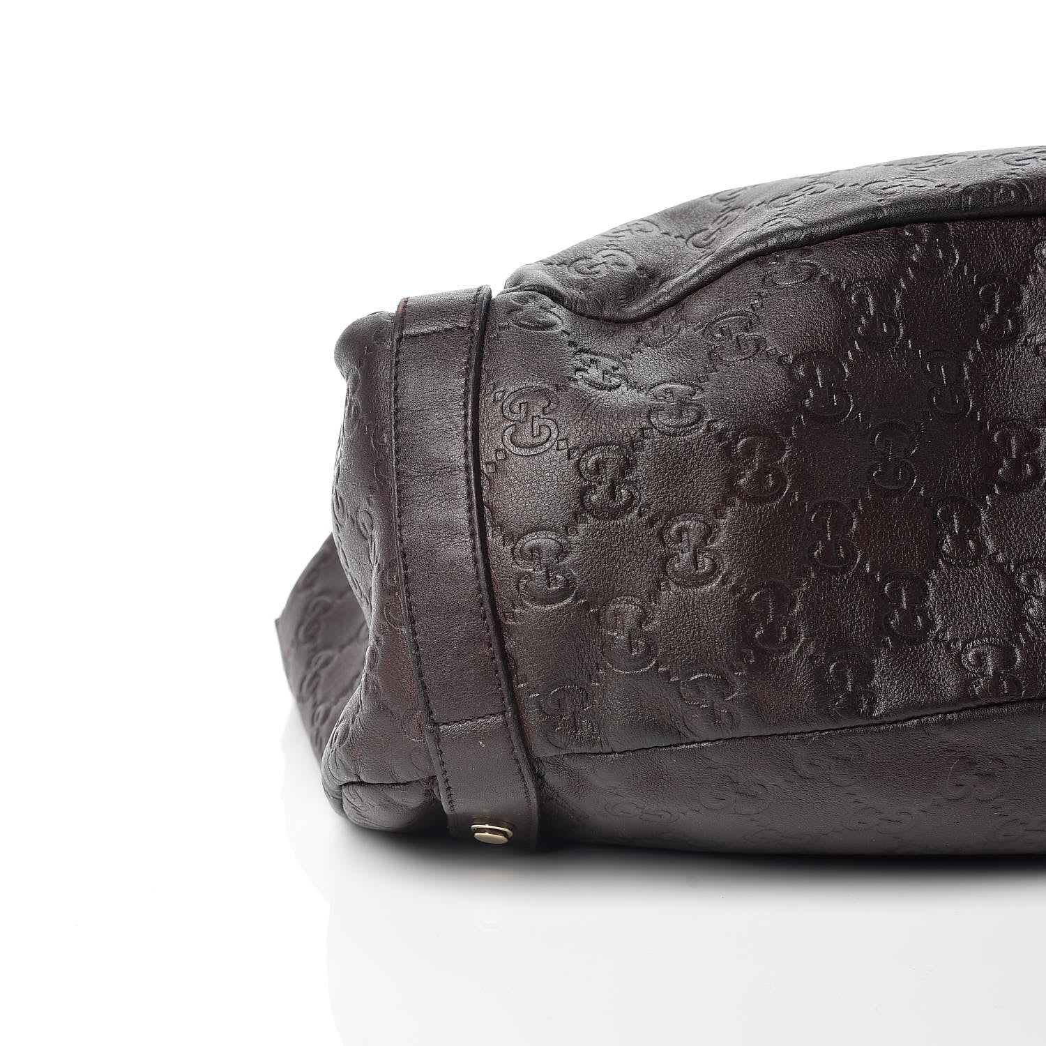Gucci Guccissima Medium Abbey Shoulder Bag Chocolate 5 of 9