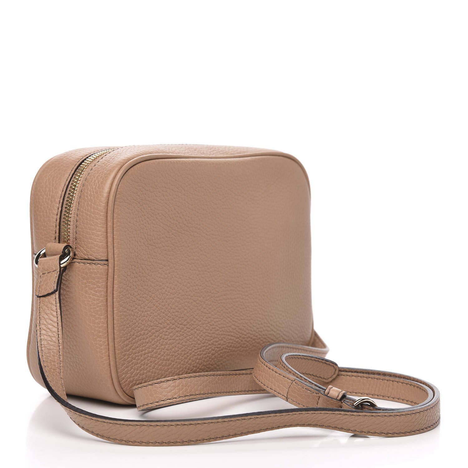 Gucci Pebbled Calfskin Small Soho Disco Bag Rose Beige 3 of 11