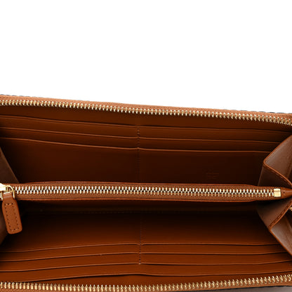 MCM Visetos Large Zip Around Wallet Cognac 5 of 8