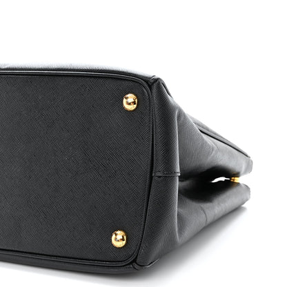 Prada Saffiano Medium Galleria Double Zip Tote Black 12 of 19