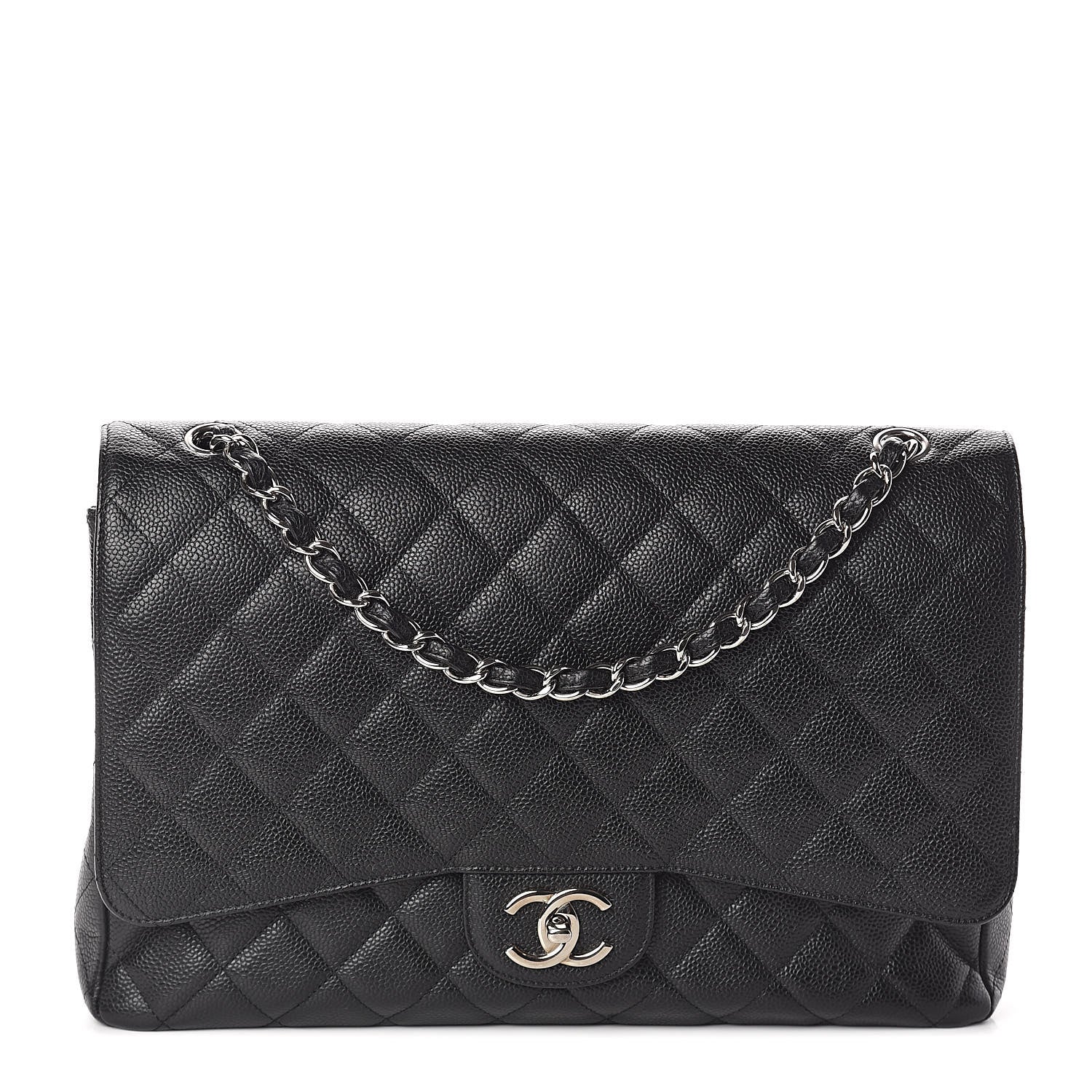 Chanel Caviar Quilted Maxi Double Flap Black 1 of 10