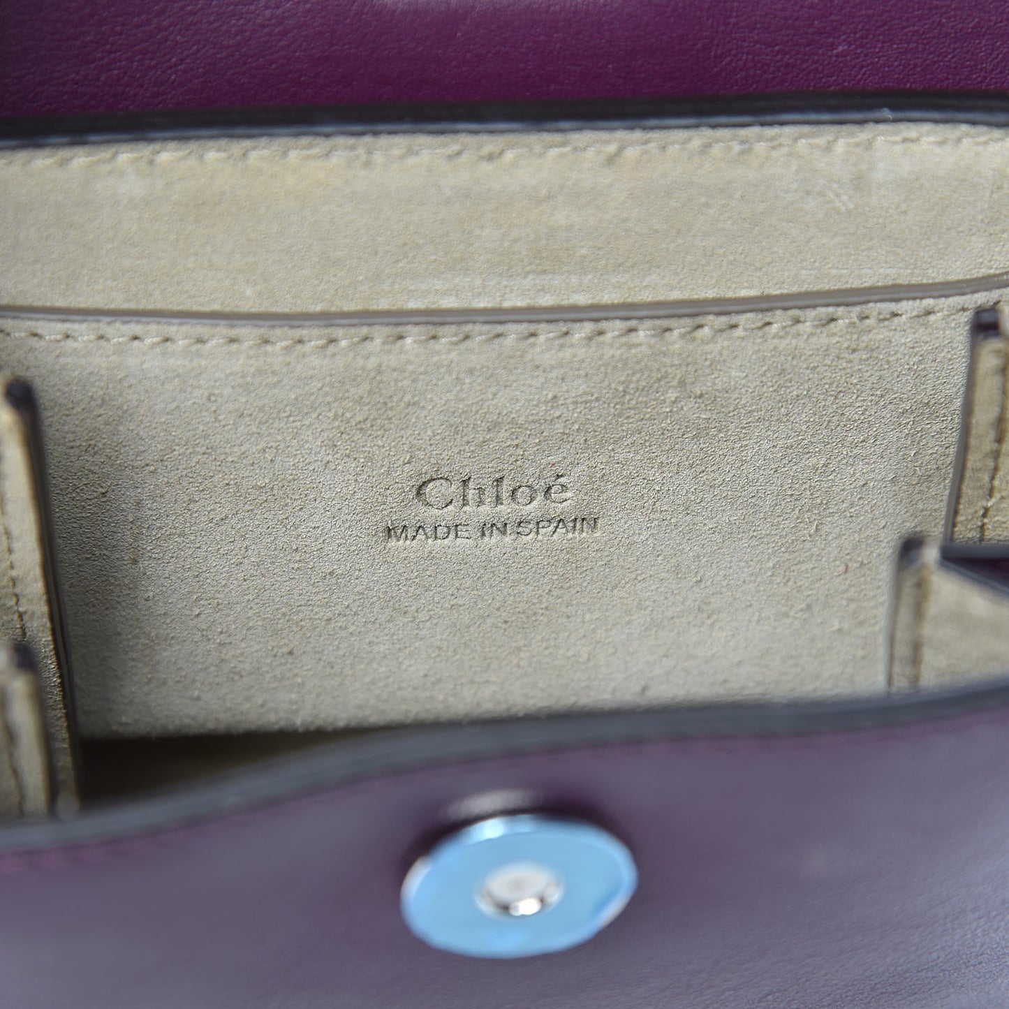 Suede Calfskin Mini Faye Bracelet Bag Nightfall Purple
