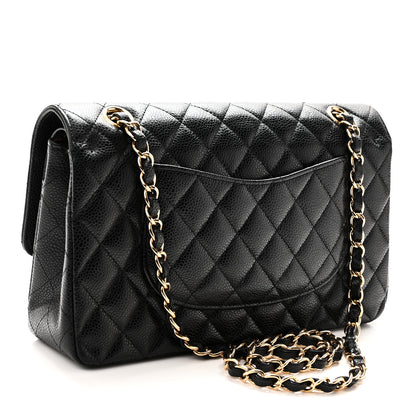 Chanel Caviar Quilted Medium Double Flap Black 3 of 10