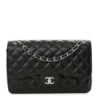 Chanel Caviar Quilted Jumbo Double Flap Black 1 of 11