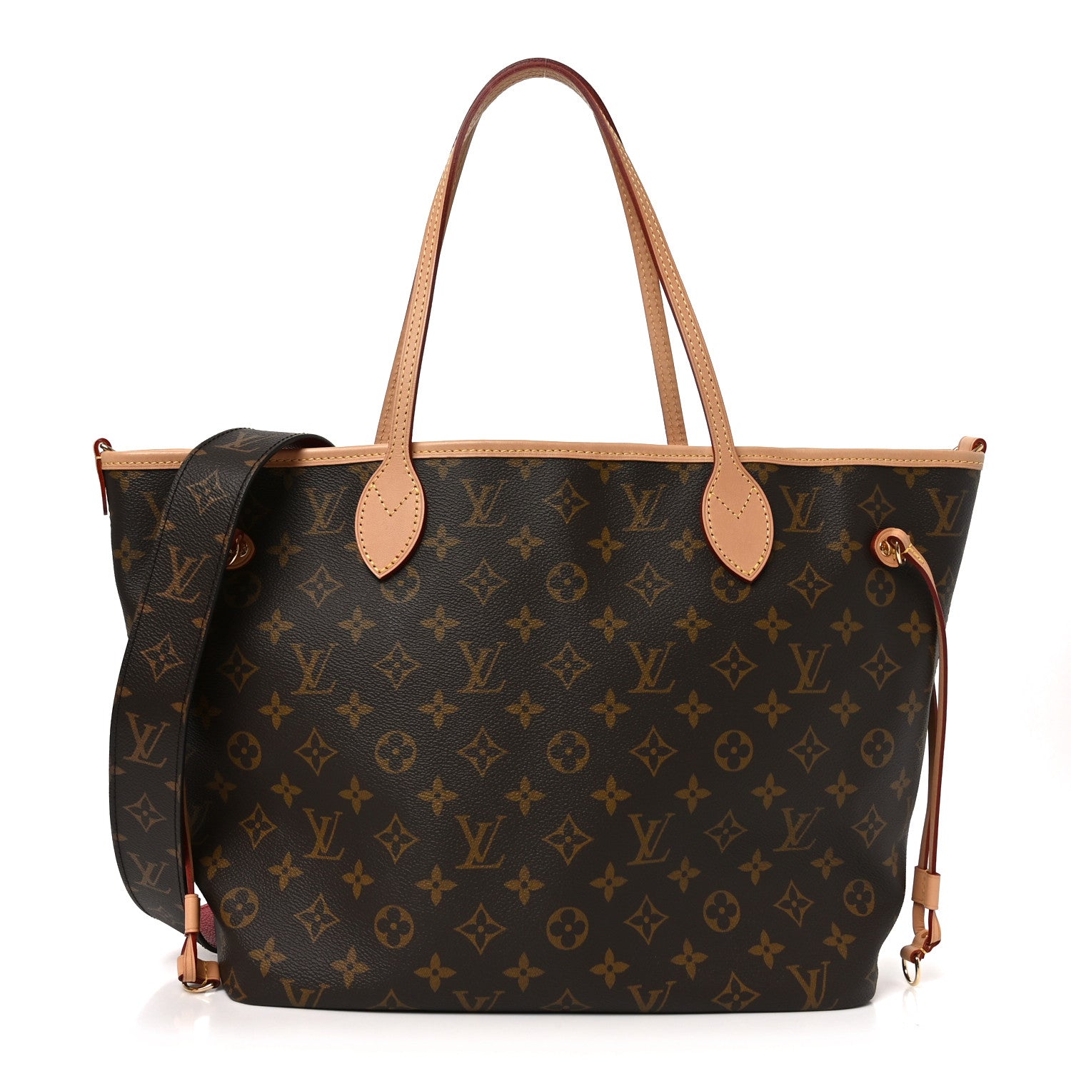 Louis Vuitton Monogram Inside Out Neverfull Bandouliere MM Rouge Sari 1 of 9