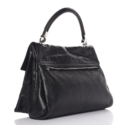 Saint Laurent Sheepskin Rive Gauche Hobo Black 3 of 10