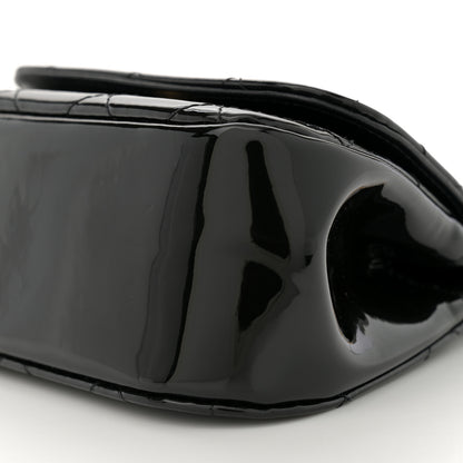 Chanel Patent Quilted Frame Clutch Flap With Chain Black 10 of 10