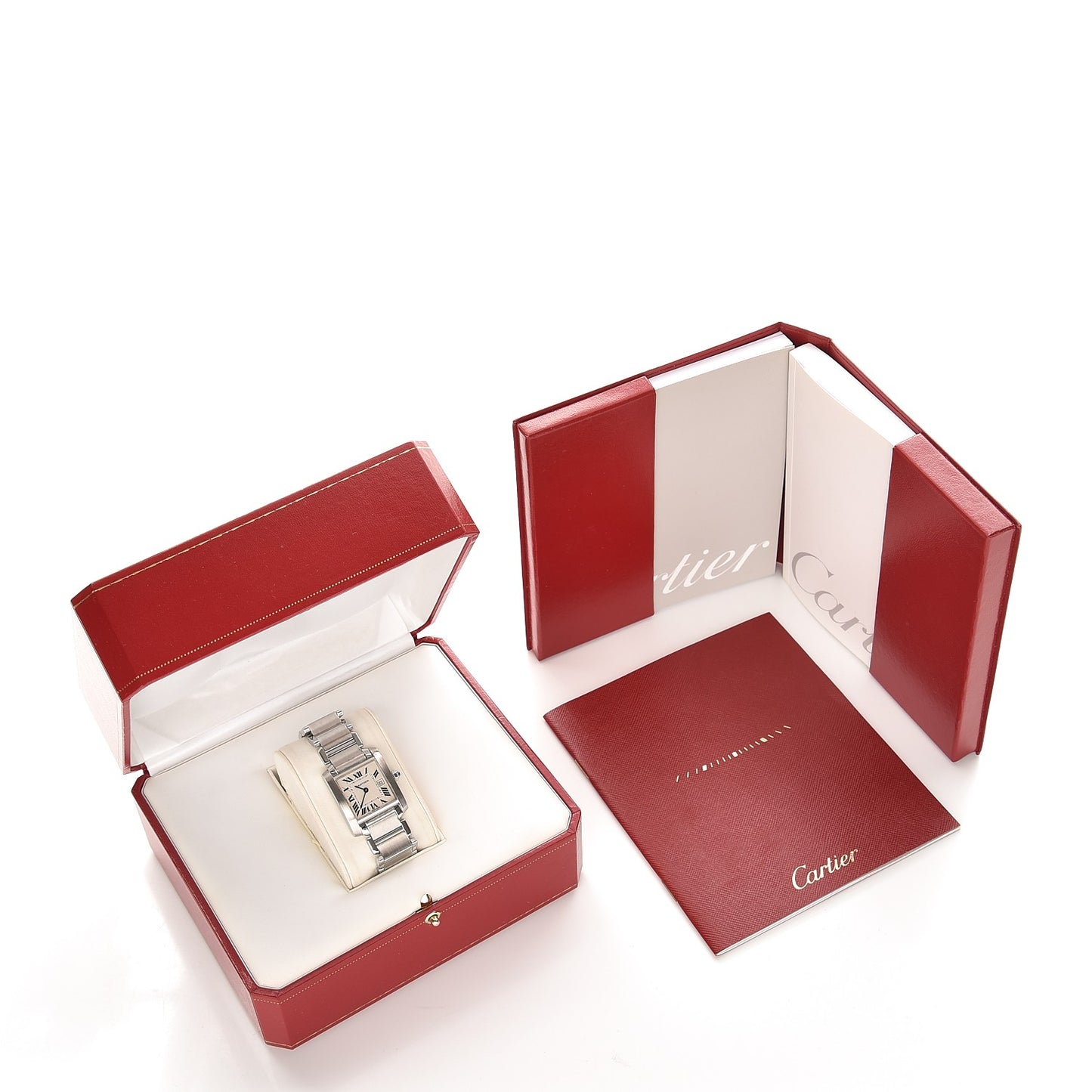 Stainless Steel 25mm Tank Francaise Quartz Watch