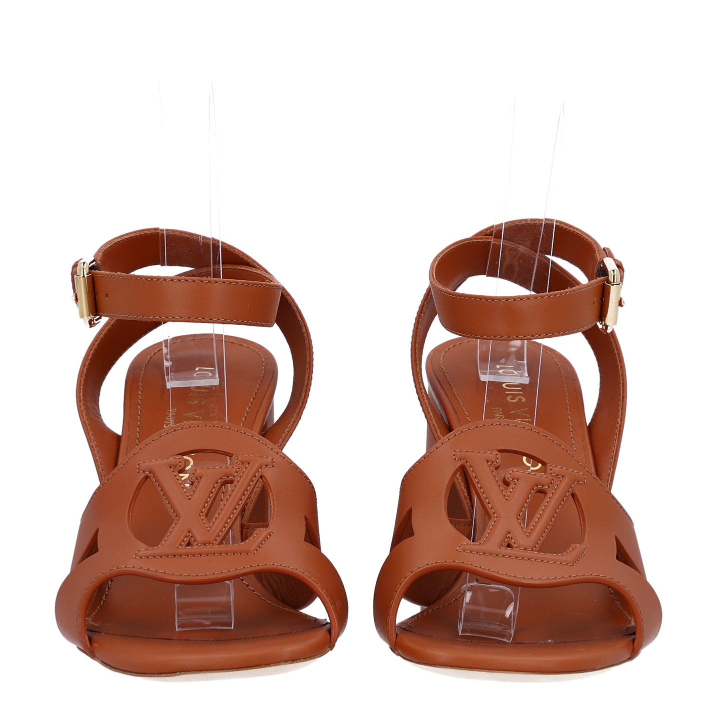 Calfskin LV Isola Sandals 40 Cognac