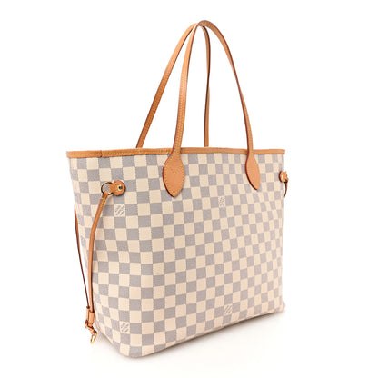 Louis Vuitton Damier Azur Neo Neverfull MM Rose Ballerine 3 of 11