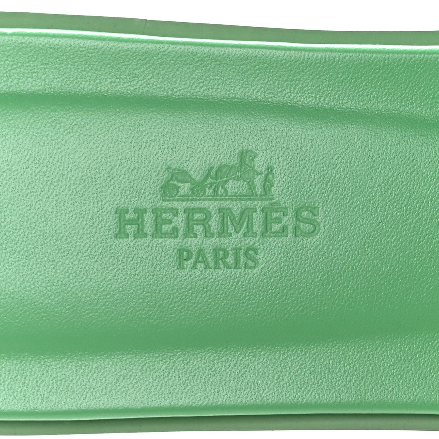 Hermes Epsom Oran Sandals 39 Vert Pomme 7 of 9