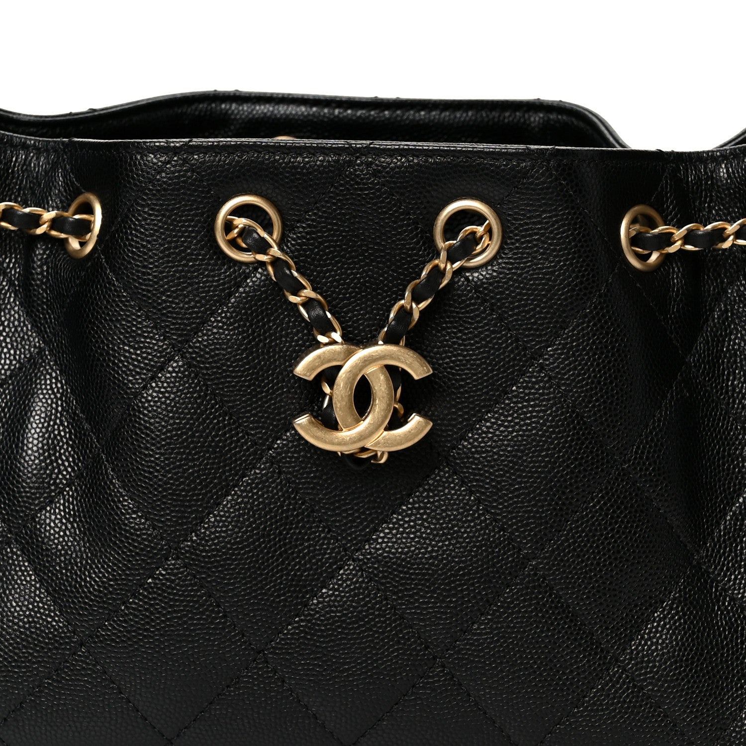 Chanel Caviar Quilted Mini Chanel 25 Handbag Black 8 of 11