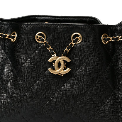 Chanel Caviar Quilted Mini Chanel 25 Handbag Black 8 of 11