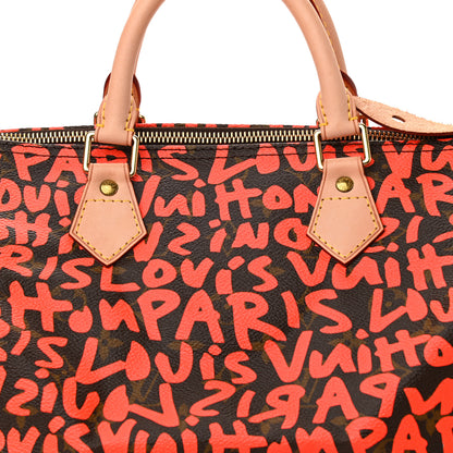 Louis Vuitton Monogram Graffiti Speedy 30 Orange 8 of 10