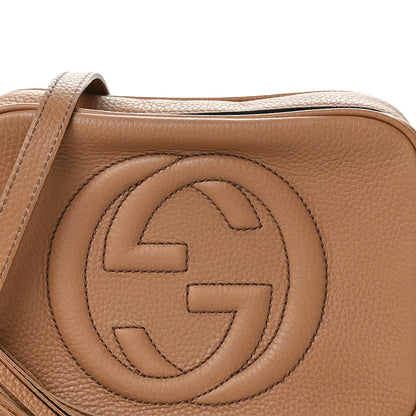 Gucci Pebbled Calfskin Small Soho Disco Bag Camelia 8 of 11