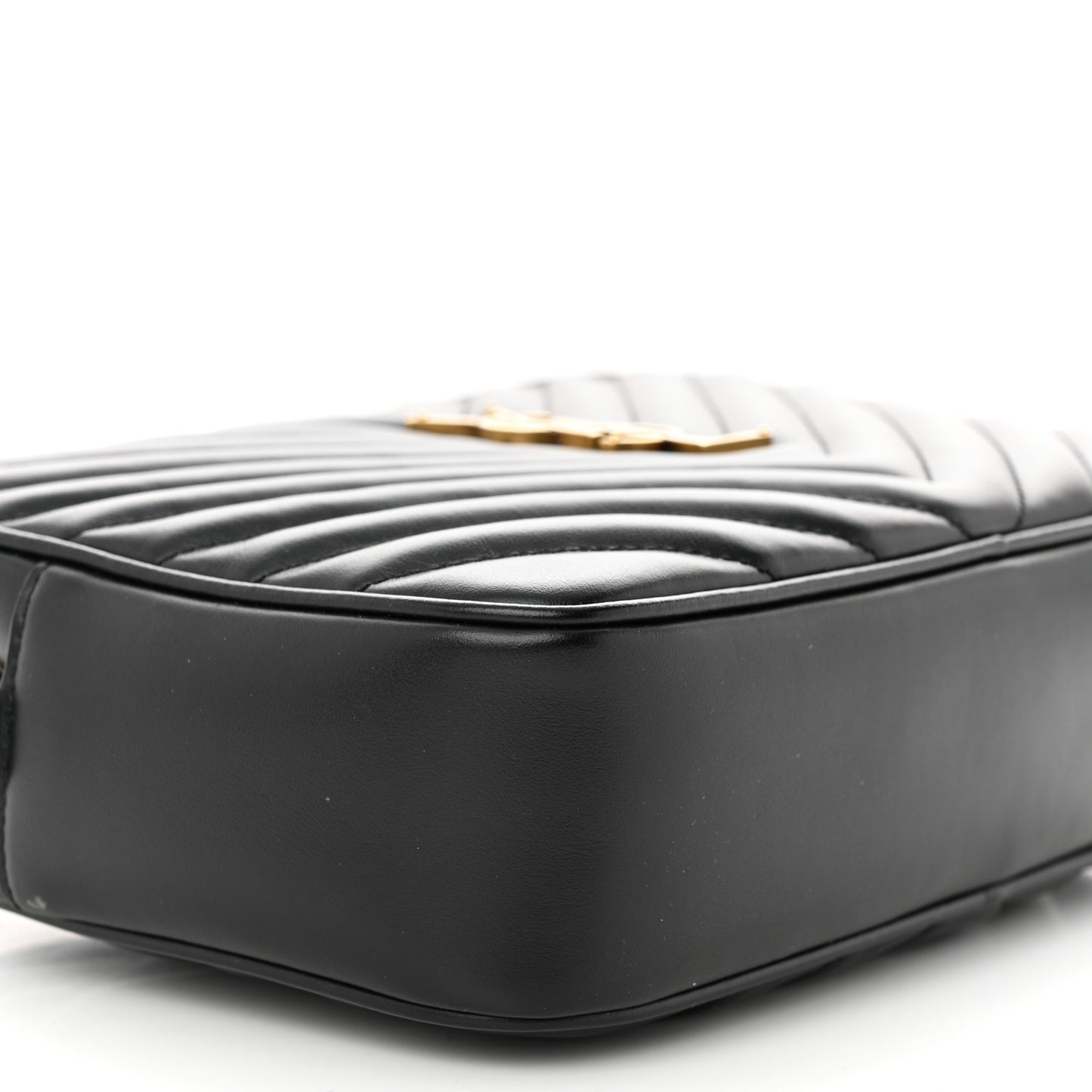 Calfskin Matelasse Monogram Lou Camera Bag Black