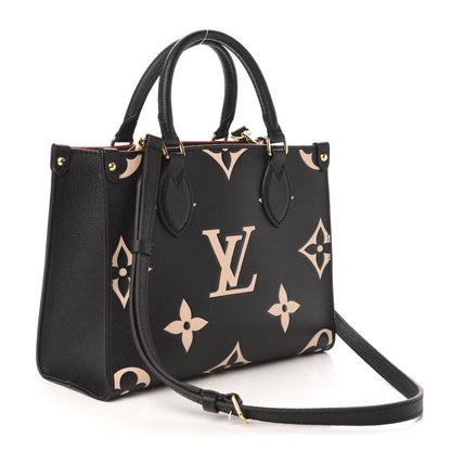Louis Vuitton Empreinte Monogram Giant Onthego PM Black Beige 4 of 11